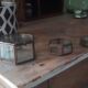 Jewelry box showcase trundle glass and brass 50s/60s