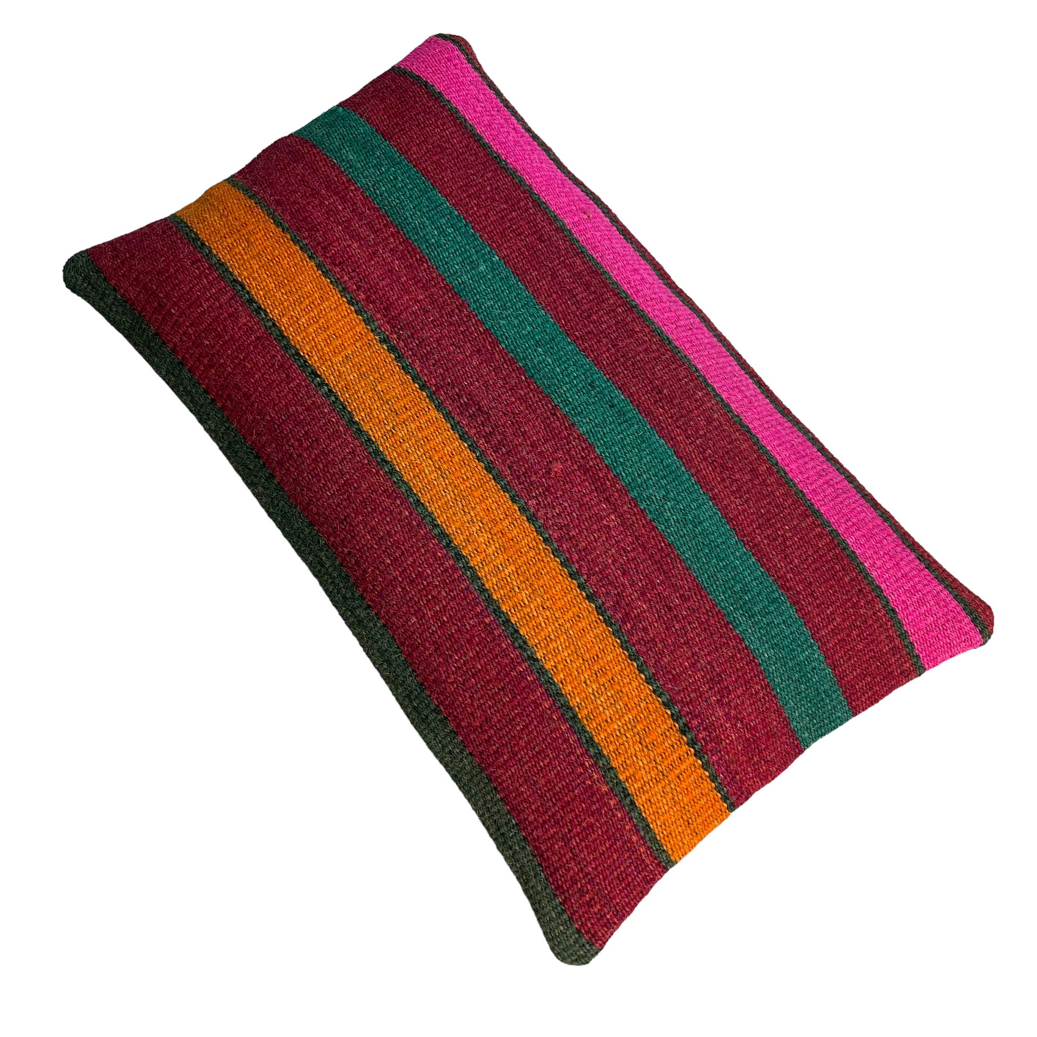Housse de coussin vintage turque faite à la main, 30 x 50 cm