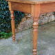 Oak farmhouse table turned legs