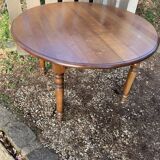 Round table with extension signed rené trotel