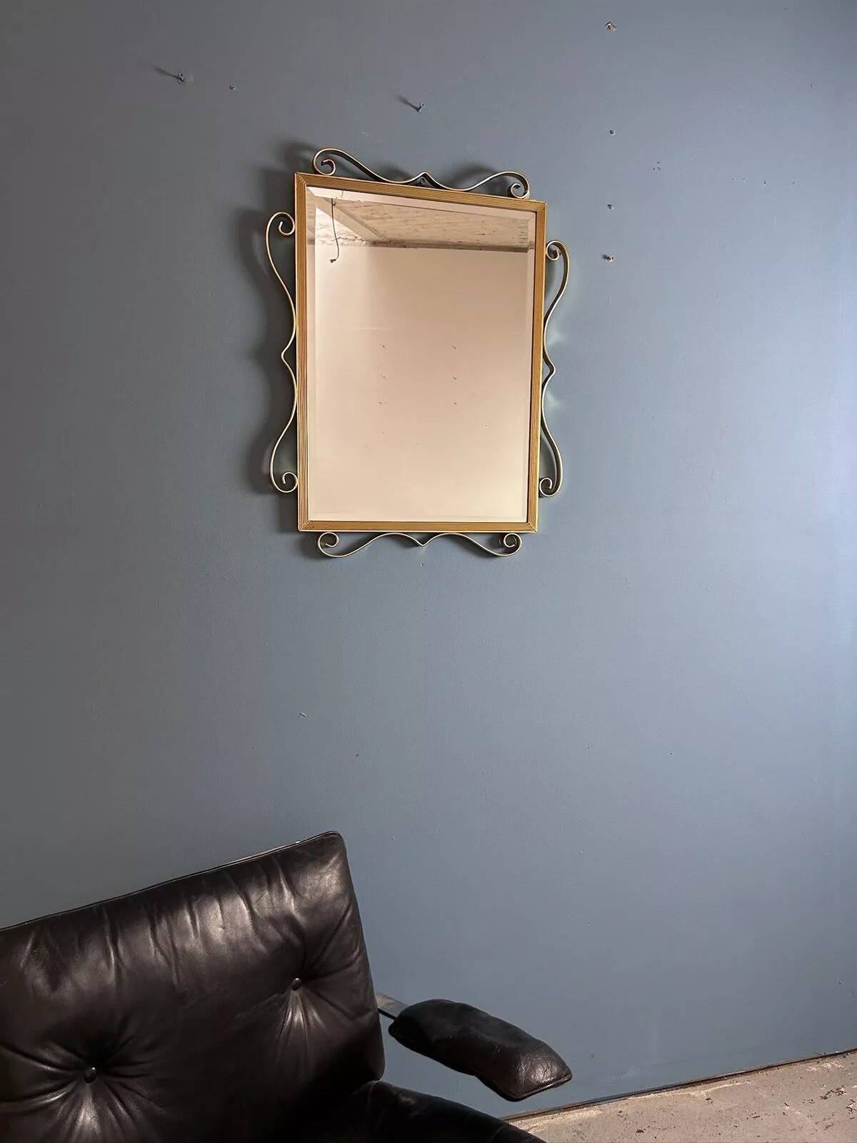 Vintage gold mirror
