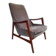 Fauteuil scandinave vintage 1960 teck