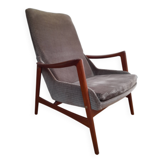 Vintage Scandinavian armchair 1960 teak