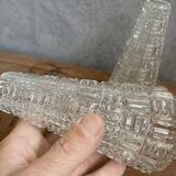 2 tulipes en verre courtes 16 cm pour lampe lustre