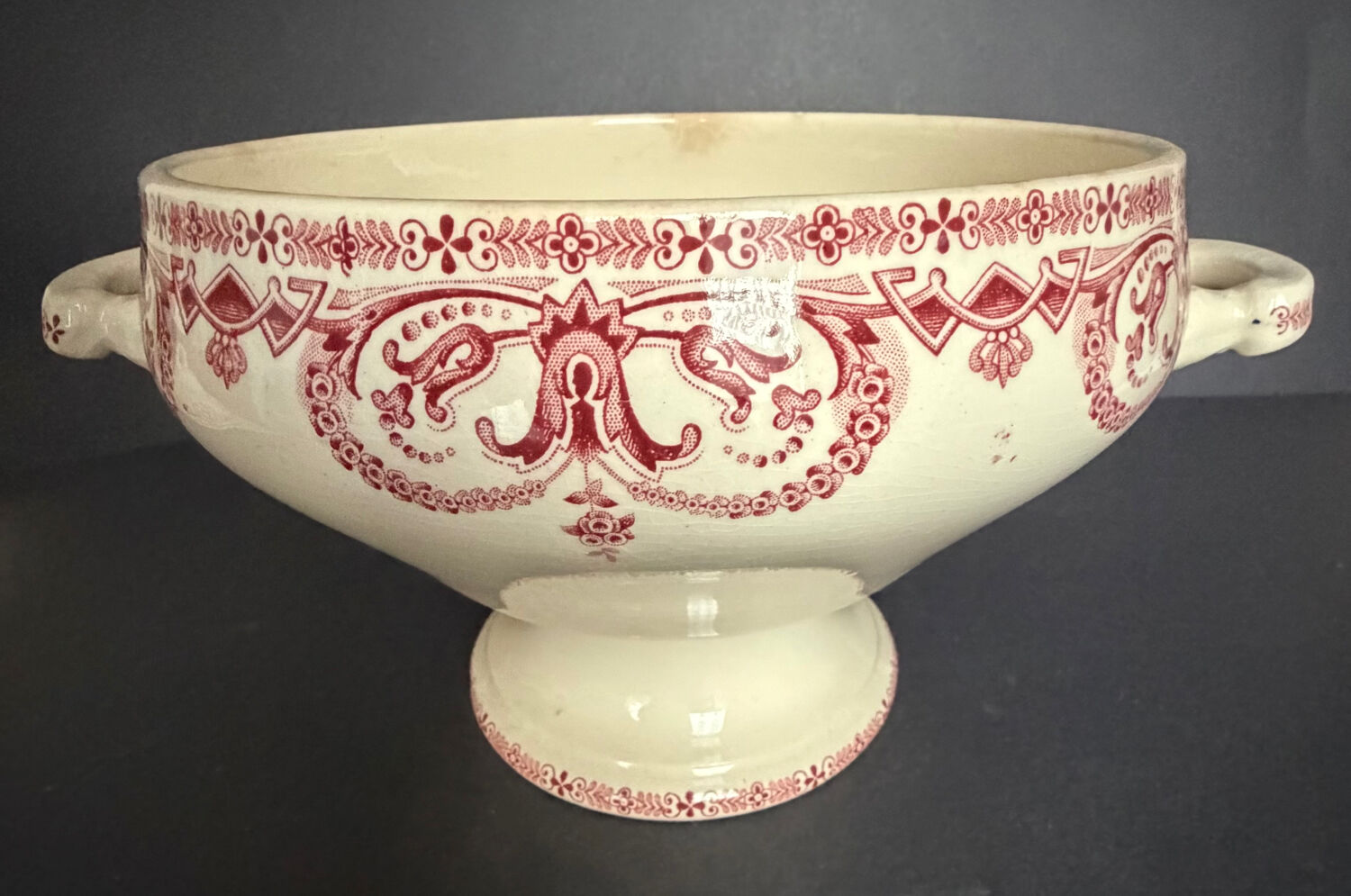 Antique ironstone soup tureen