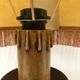 Wooden table lamp turned vintage