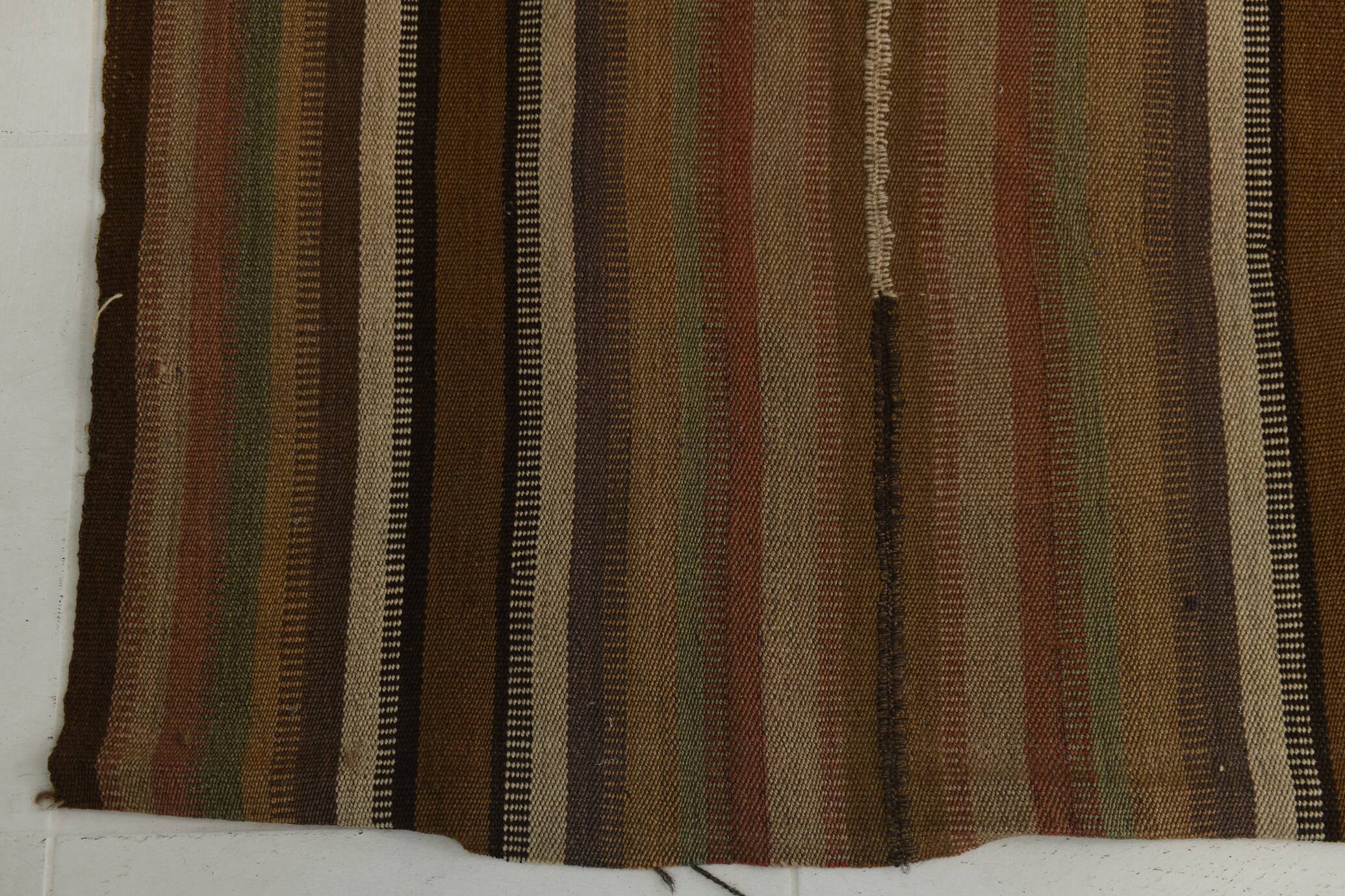 6x9 Soft Brown TURKISH VINTAGE KILIM RUG, Tribal Kilim Rug, 185x275 Cm