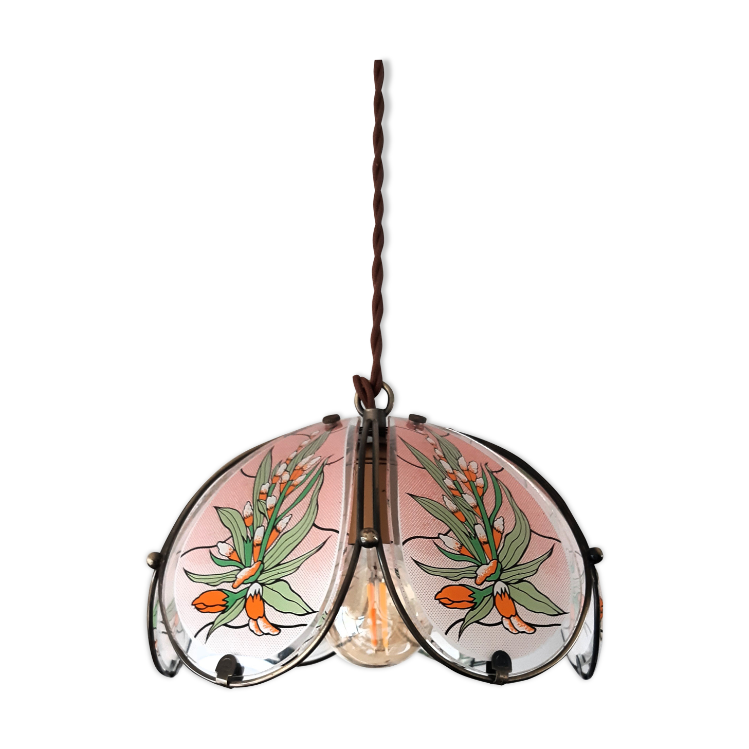 Suspension vintage art déco