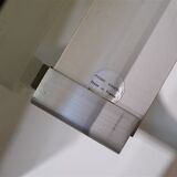 Aluminum and glass coffee table by Pierre Vandel 1970