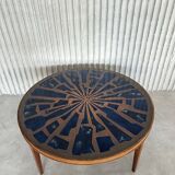 Rare enamel & copper coffee table