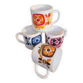 Mobil Vintage 4 Cups Set