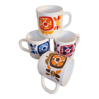 Mobil Vintage 4 Cups Set