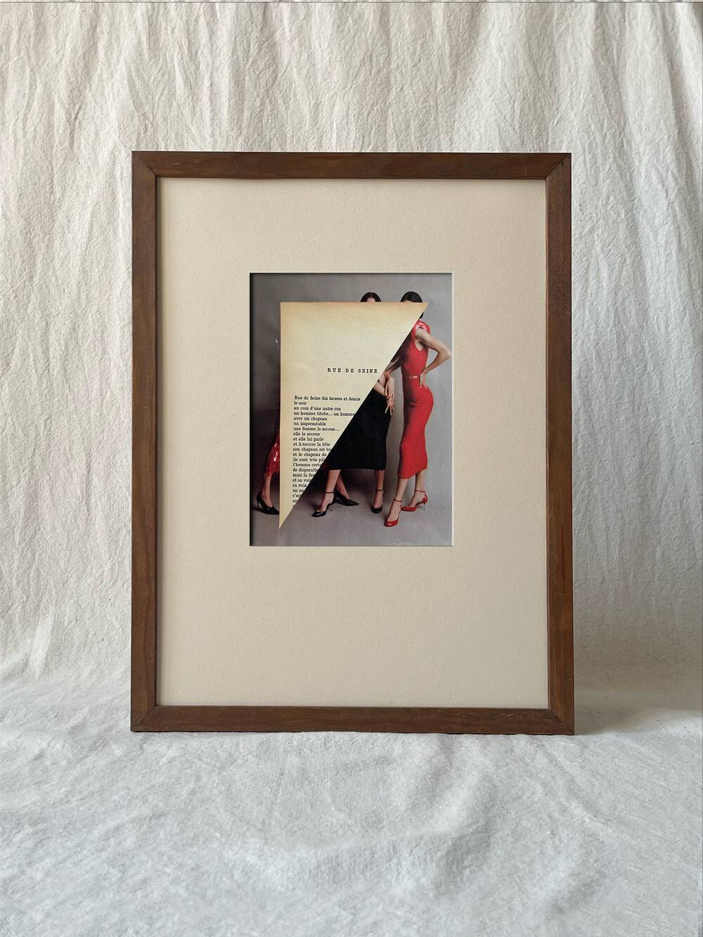 Rue de Seine - Original collage