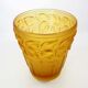 Art nouveau planter in amber glass by josef inwald barolac, 1930s