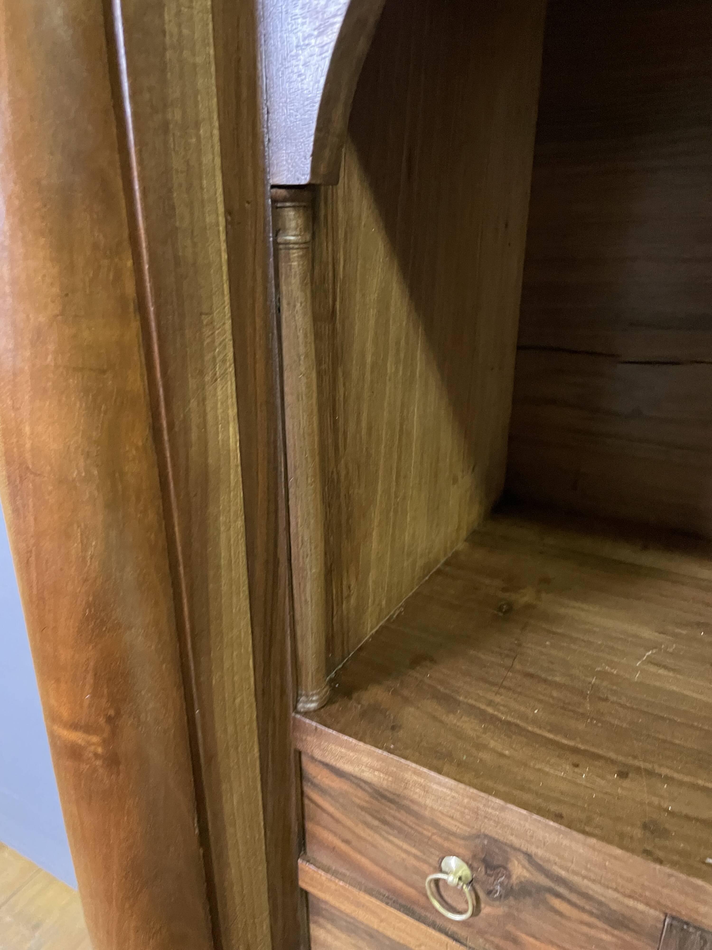 Empire period walnut secretary