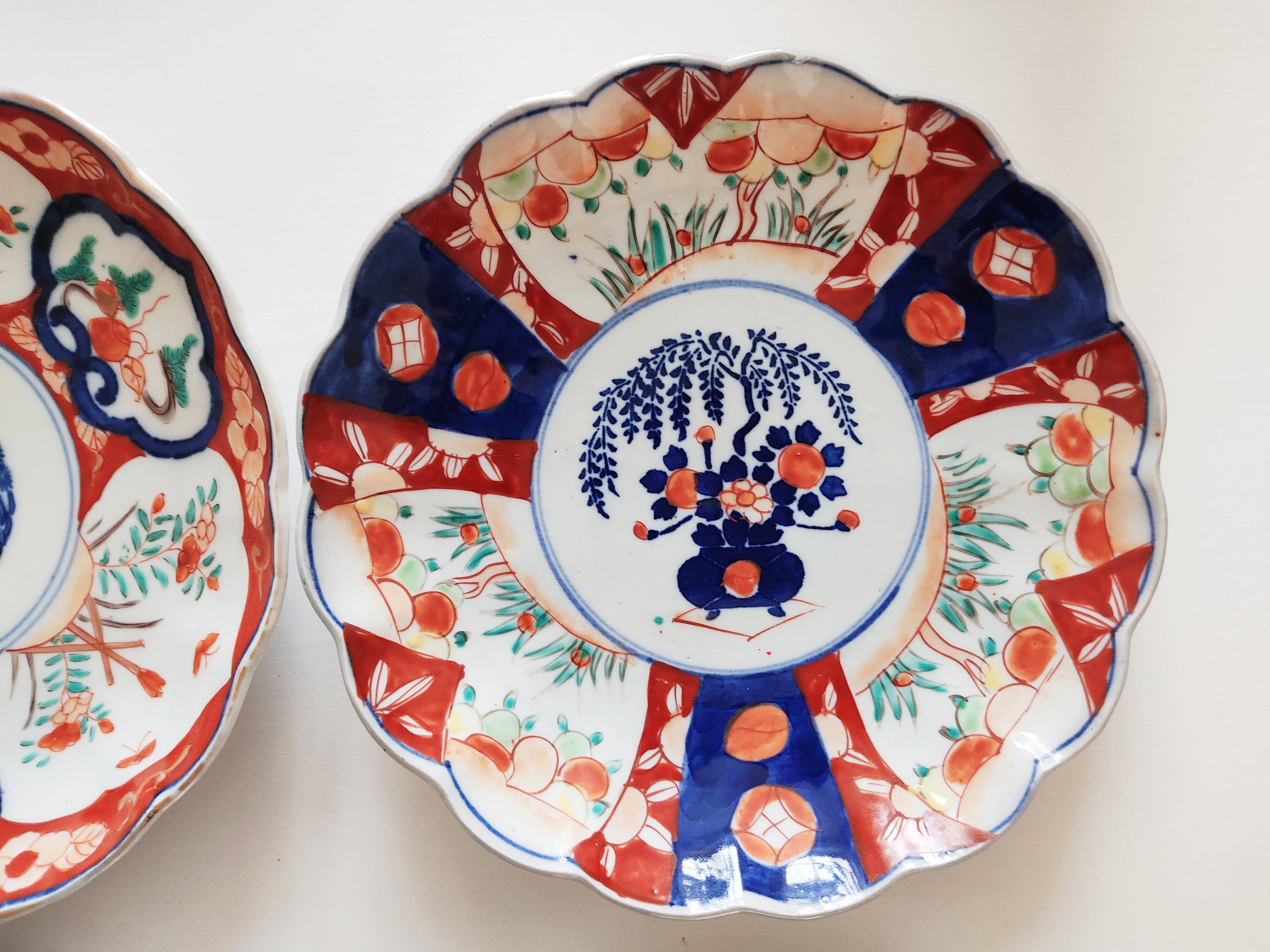 Set of 6 plates Imari Japan Meiji