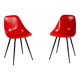 Paire de chaises en fibre de verre