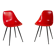 Paire de chaises en fibre de verre