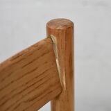 Pair of straw chairs. France, circa 1960