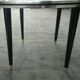 Red rose glass table of the 60s