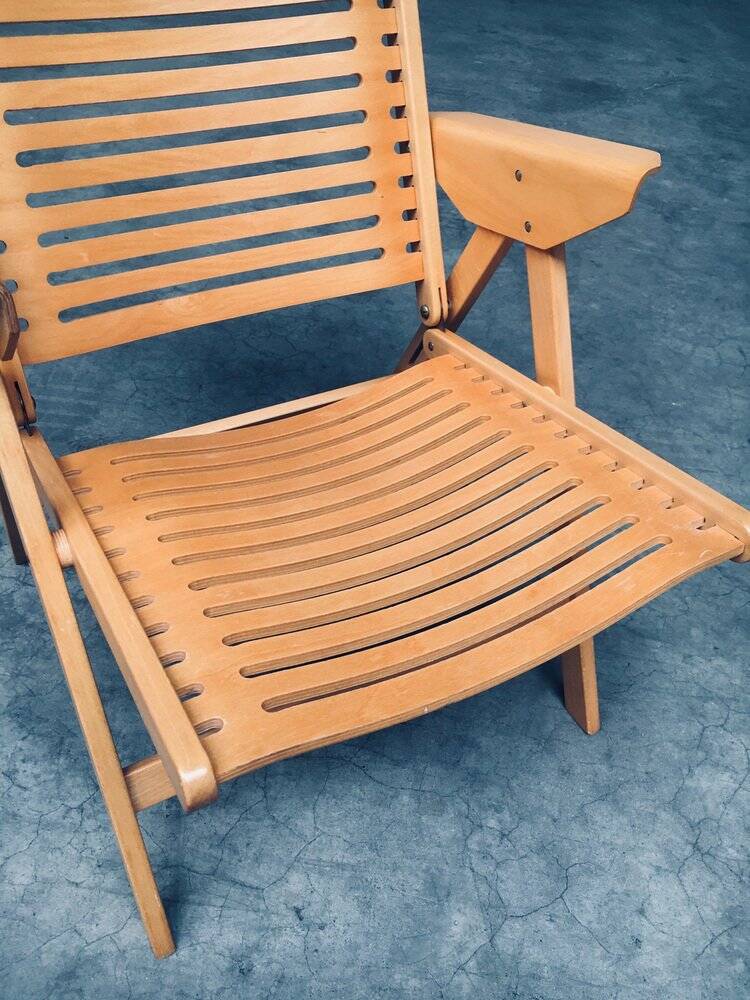 Set of Mid-Century Modern Design Rex Folding Chairs by Niko Kralj for Stol Kamnik, 1980s