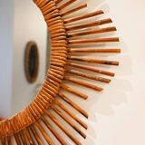 Rattan sun mirror