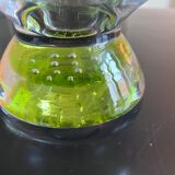 Flared vase made of bubbled glass