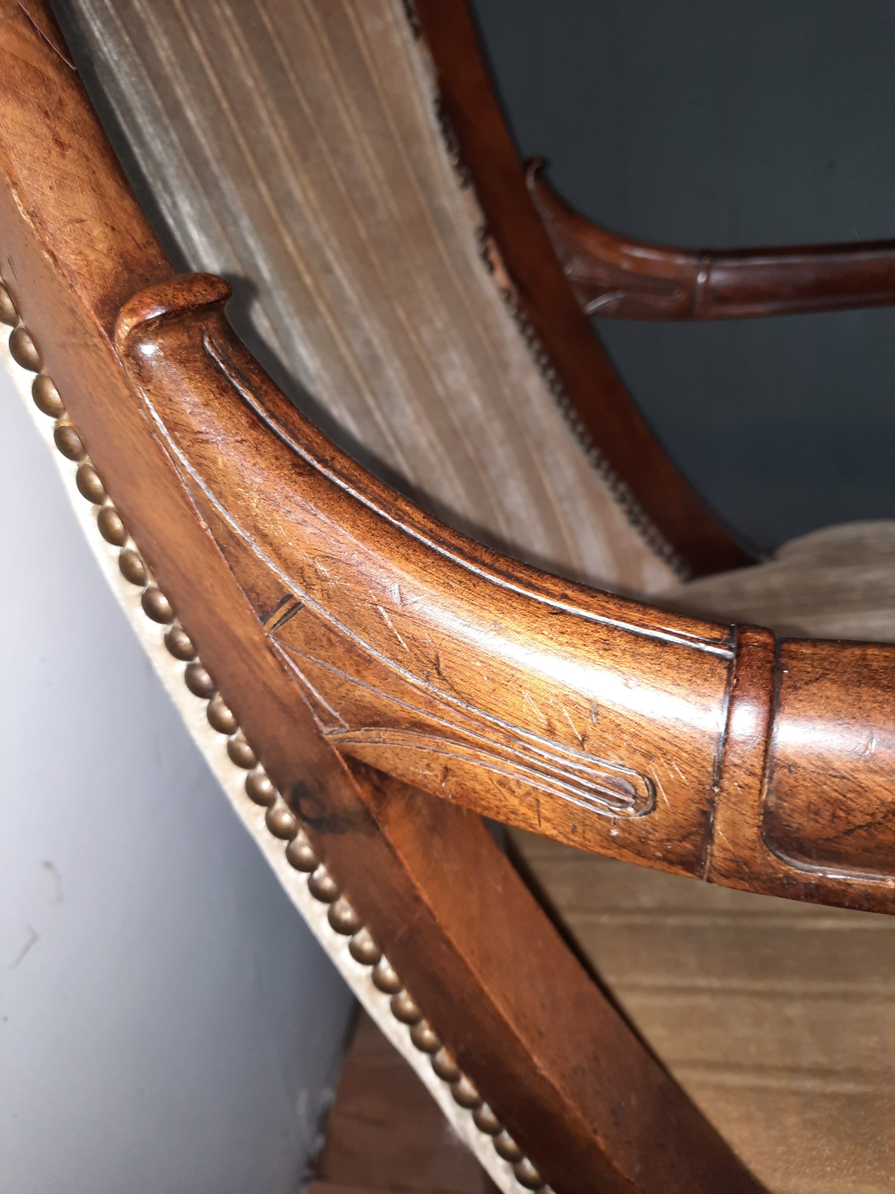 Fauteuil gondole empire