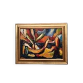 Original Swedish Oil on Canvas – “Udden” by Anders Wollin, Vintage & Framed