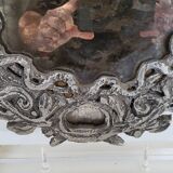 Antique mirror on plexiglass base