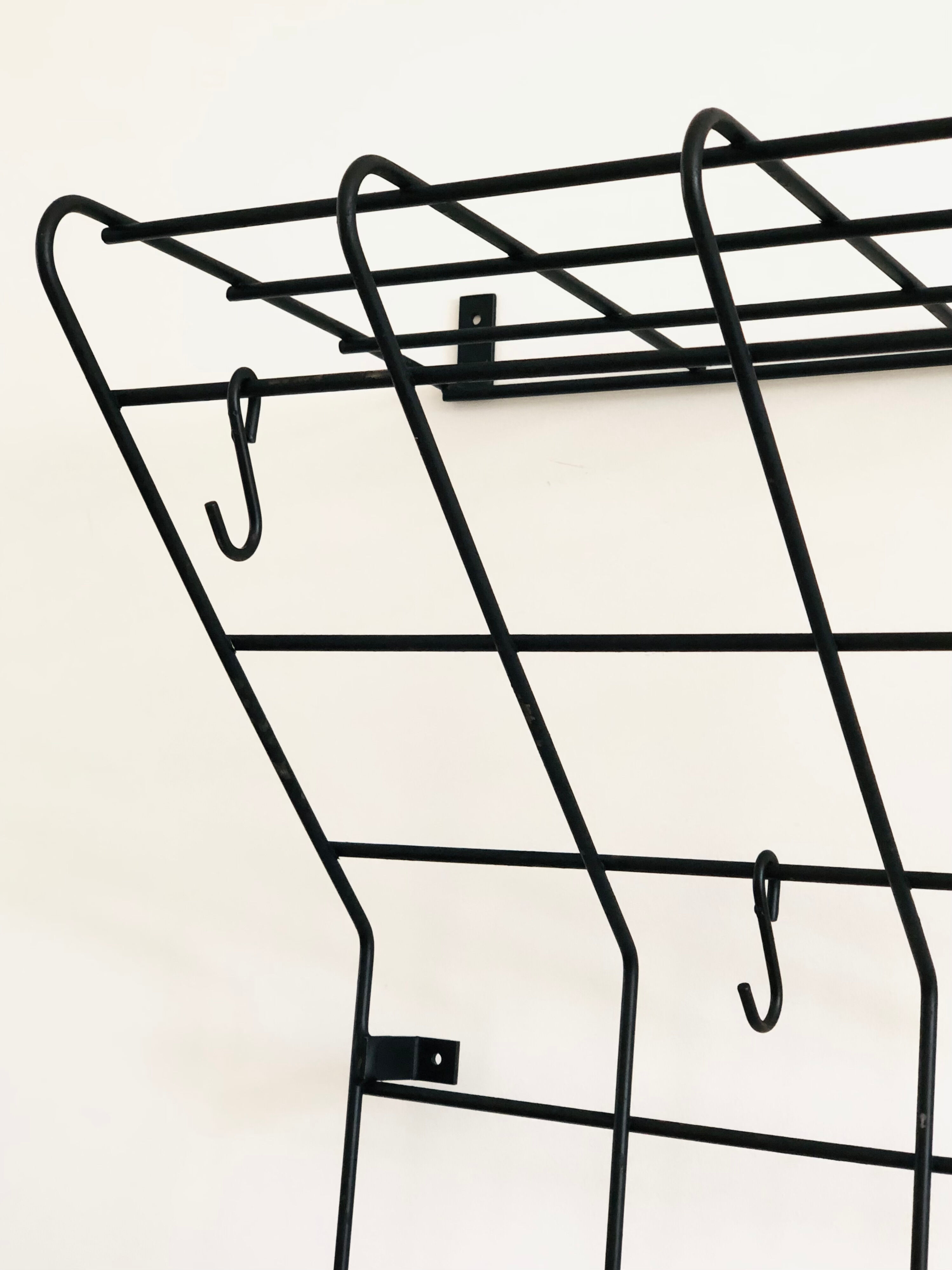 Wall rack by Karl Fichtel for Drahtwerke Erlau A.G.Aalen, Germany 50s