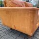 Danish Modern Mid Century Vintage Cognac Leather Sofa