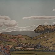 Lithograph by Henri Rivière, Aspects of Nature - The Valley