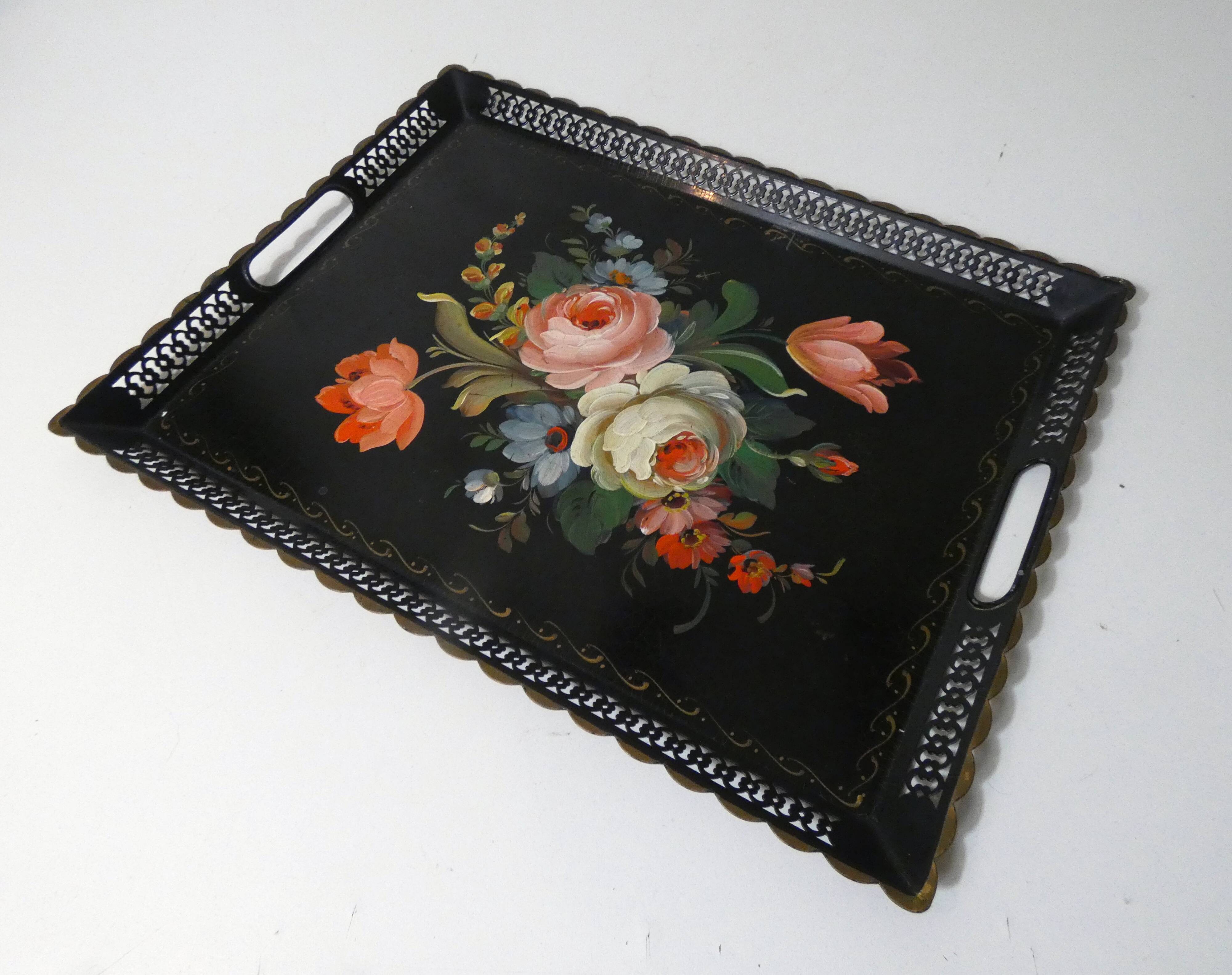vintage USSR metal tray