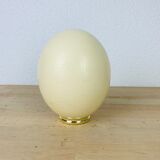 Golden ostrich egg object of curiosity