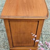 Louis XV style sideboard, mid-20th century, in solid light cherry, 4 drawers, 2 with keys.