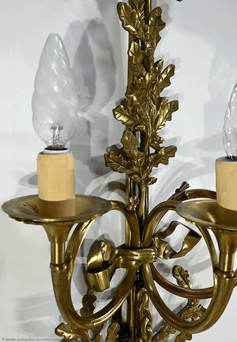 Bronze Wall Sconces, after C. Galle, Napoleon III period – Mid