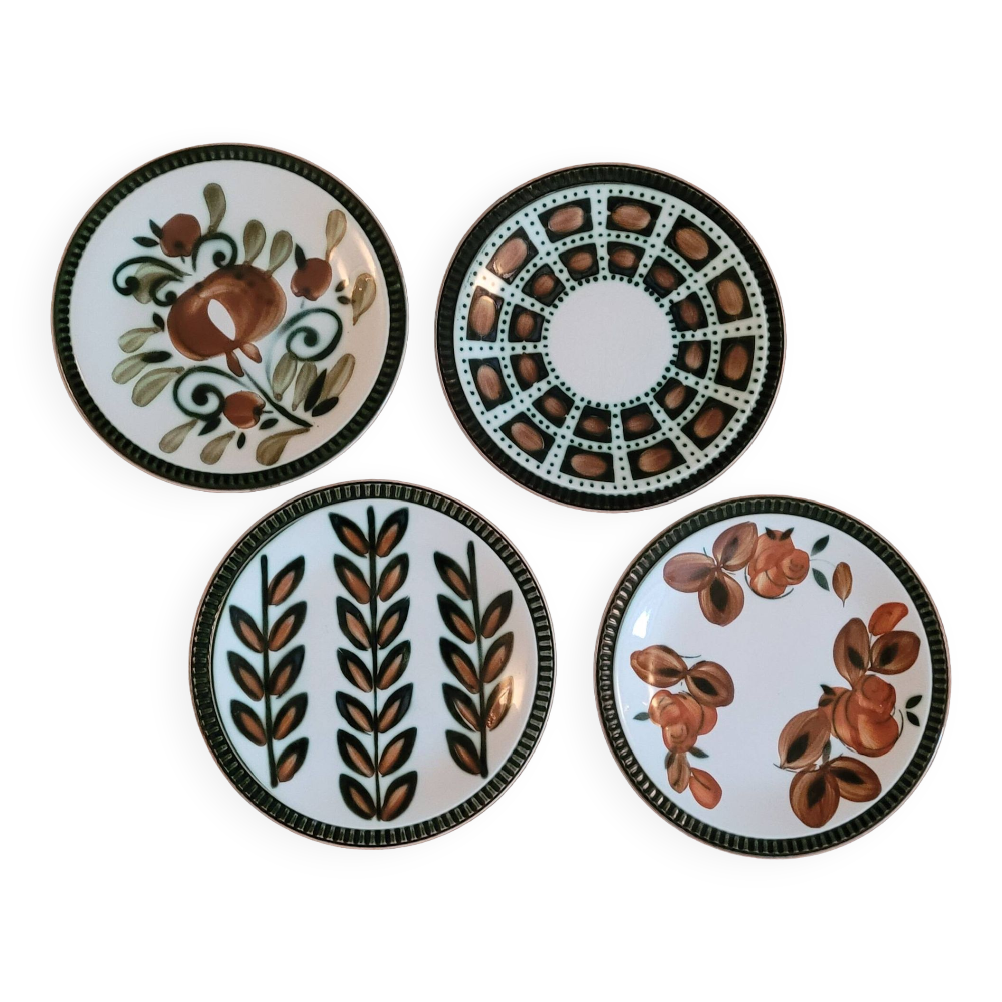 Set of 4 mismatched plates Delta Boch 1966