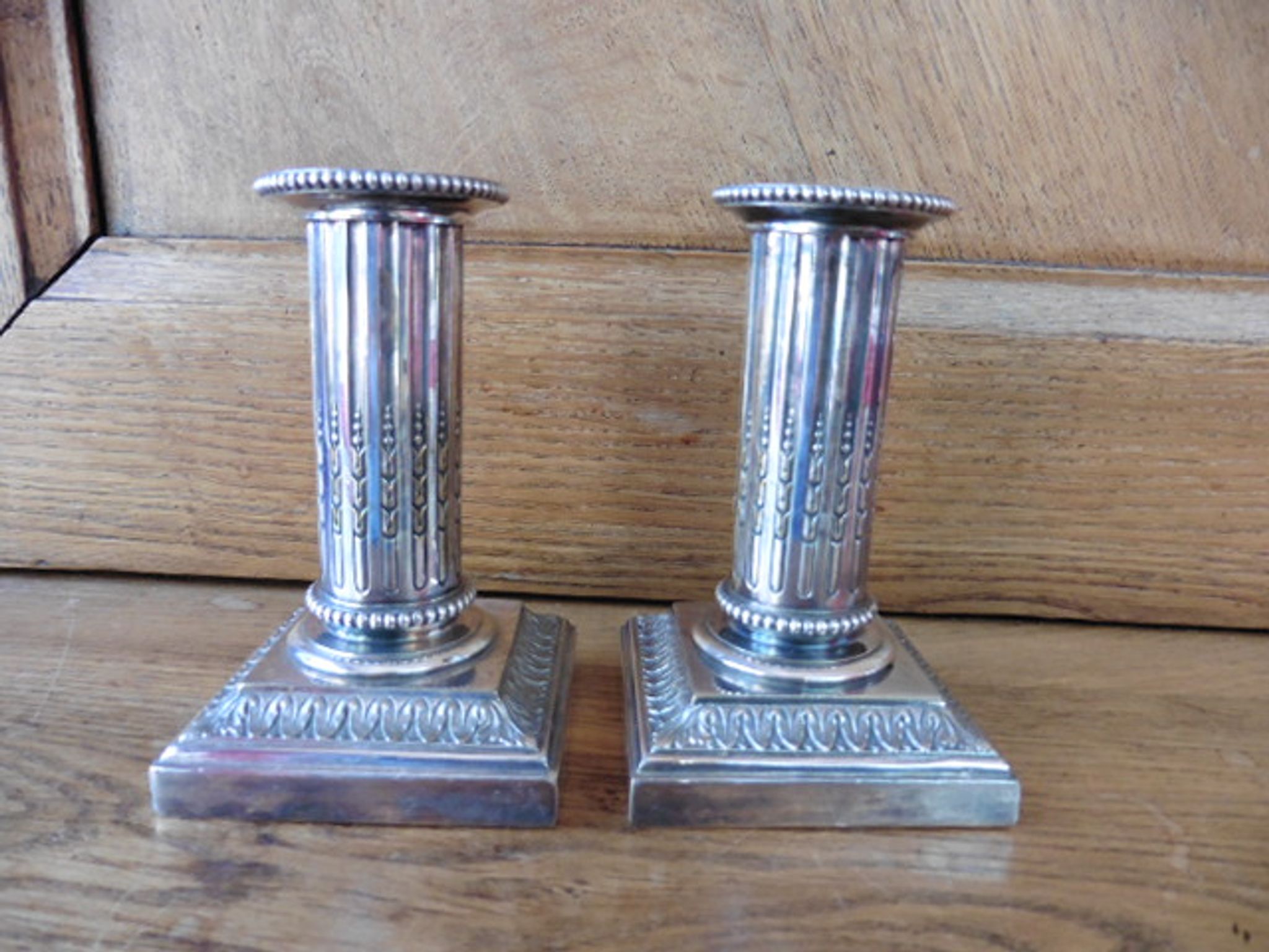 Pair of candlesticks xix ème cailar gayard style louis xvi