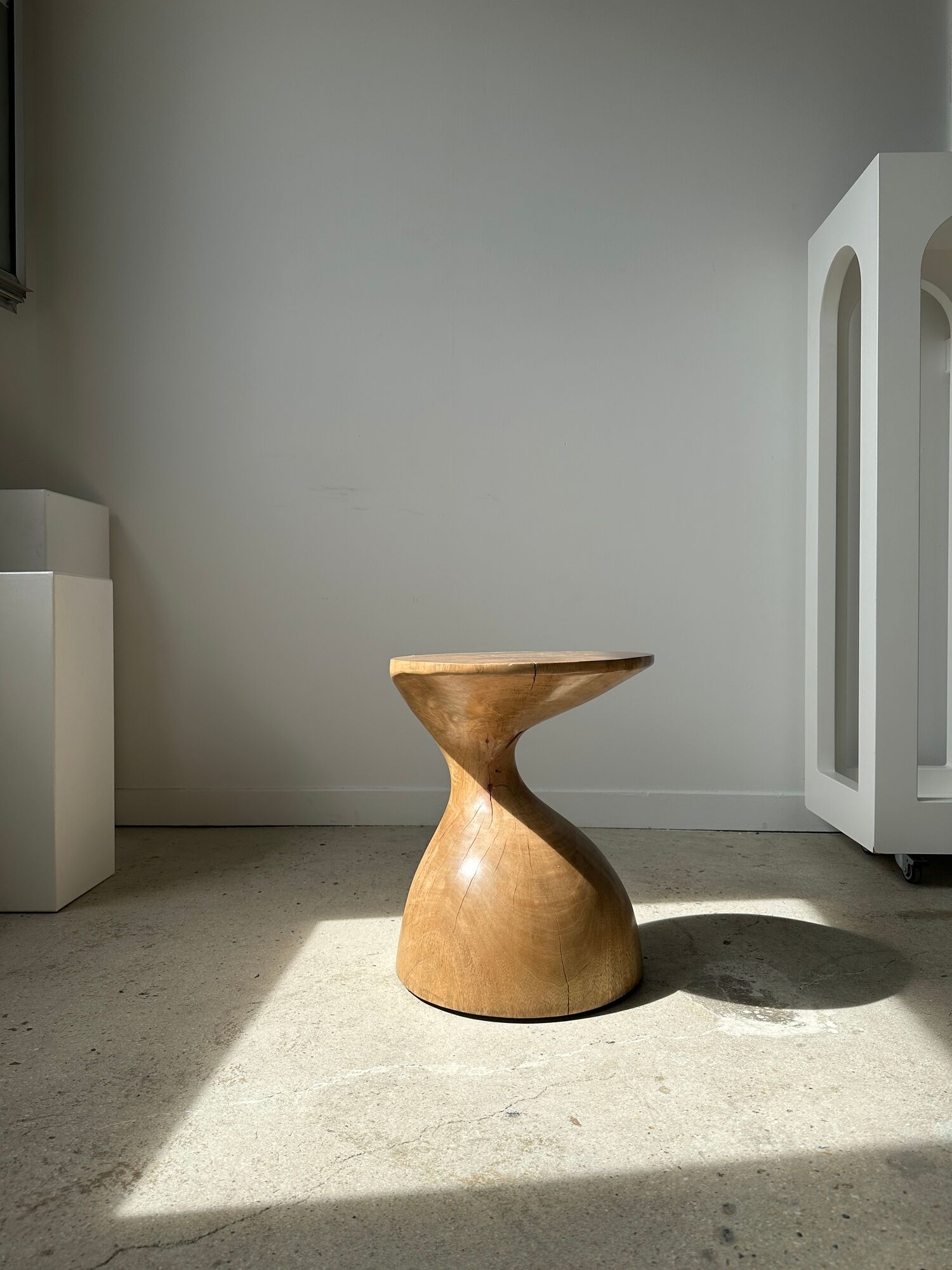 Solid wood sofa end