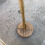 Porte manteau perroquet en rotin vintage 1970
