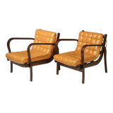 Pair of arm chairs by Karel Kozelka & Antonín Kropáček for Interier Praha