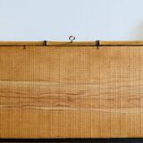 Fake bamboo wooden mirror 85 x 65 cm