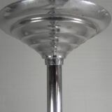 Art Deco pendant light with engraved glass globe and birds, 1930s