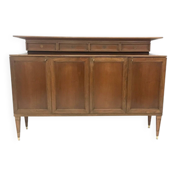 Vintage High-Quality Walnut Cabinet in the Style of Paolo Buffa, Italy