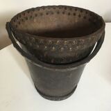 Brutalist studded leather bucket bucket 1920