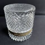 Cylindrical box – Crystal and gilded bronze