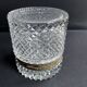 Cylindrical box – Crystal and gilded bronze