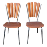 Paire de chaises pétales années 1970