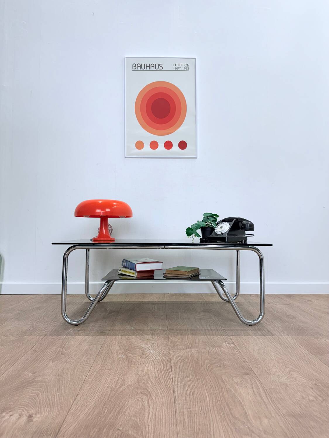 Smoked glass coffee table